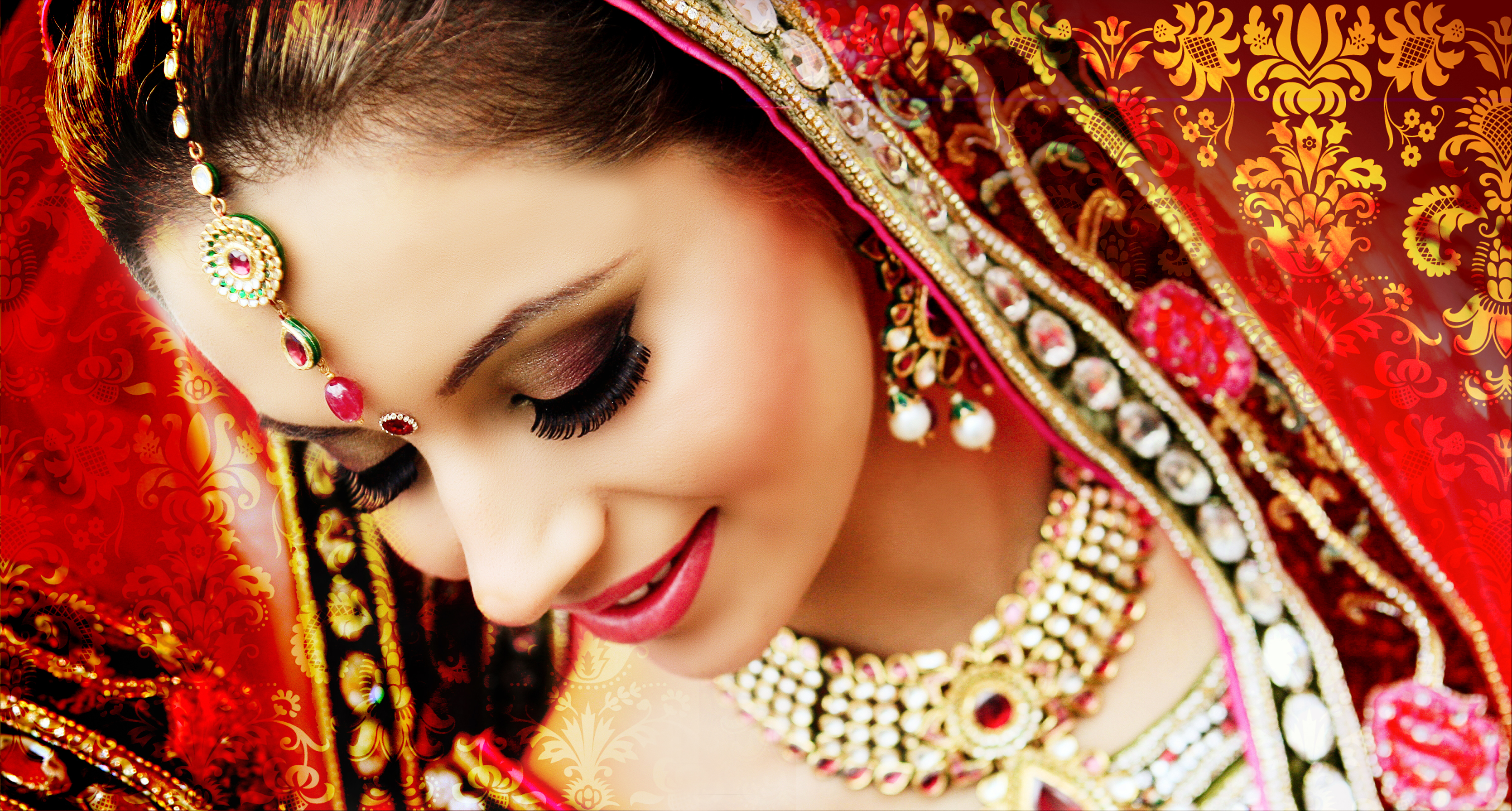 wedding, Bride, Gown, Dress, Fasshion, Asian, Girl, Make up, Mood Wallpaper