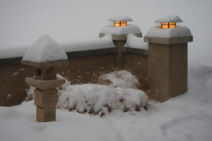 winter, Snow, Bokeh, Lamp, Light, Jpg