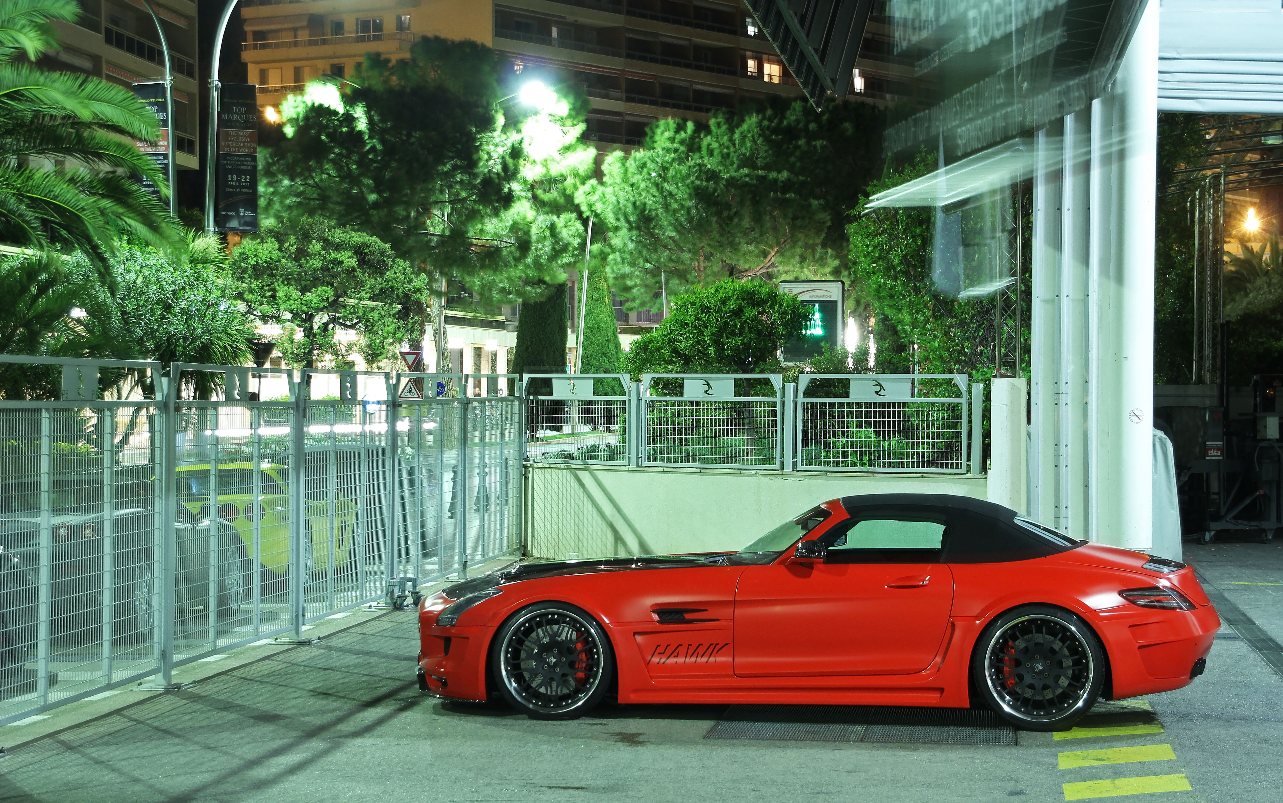 hawk, Mercedes, Sls, Roadster Wallpaper