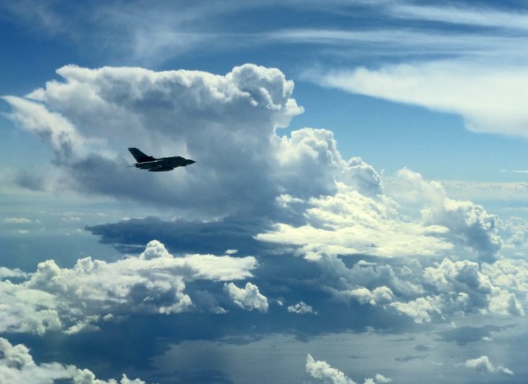 clouds, Plane, Sky, Military, Jet, Sky HD Wallpaper Desktop Background