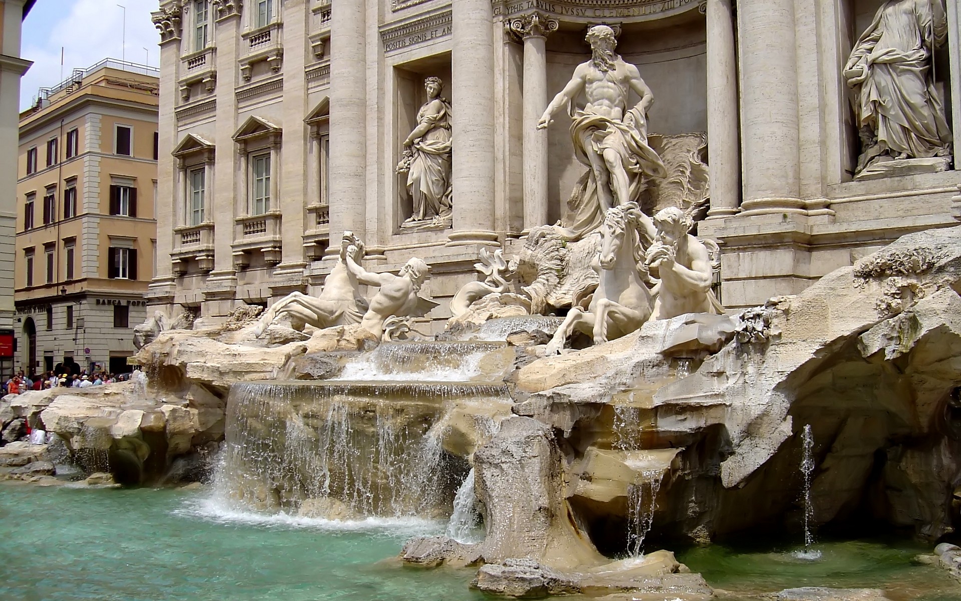 sculpture, Rome, Italy, Trevi, Fountain Wallpaper