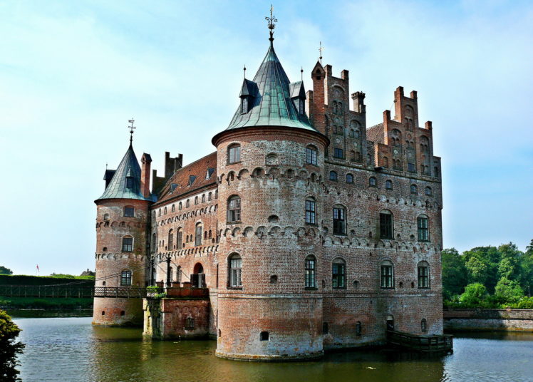 castle, Denmark, Egeskov HD Wallpaper Desktop Background