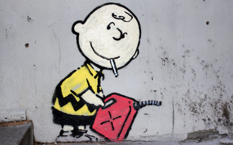 street, Art, Charlie, Brown, Peanuts,  comic, Strip HD Wallpaper Desktop Background