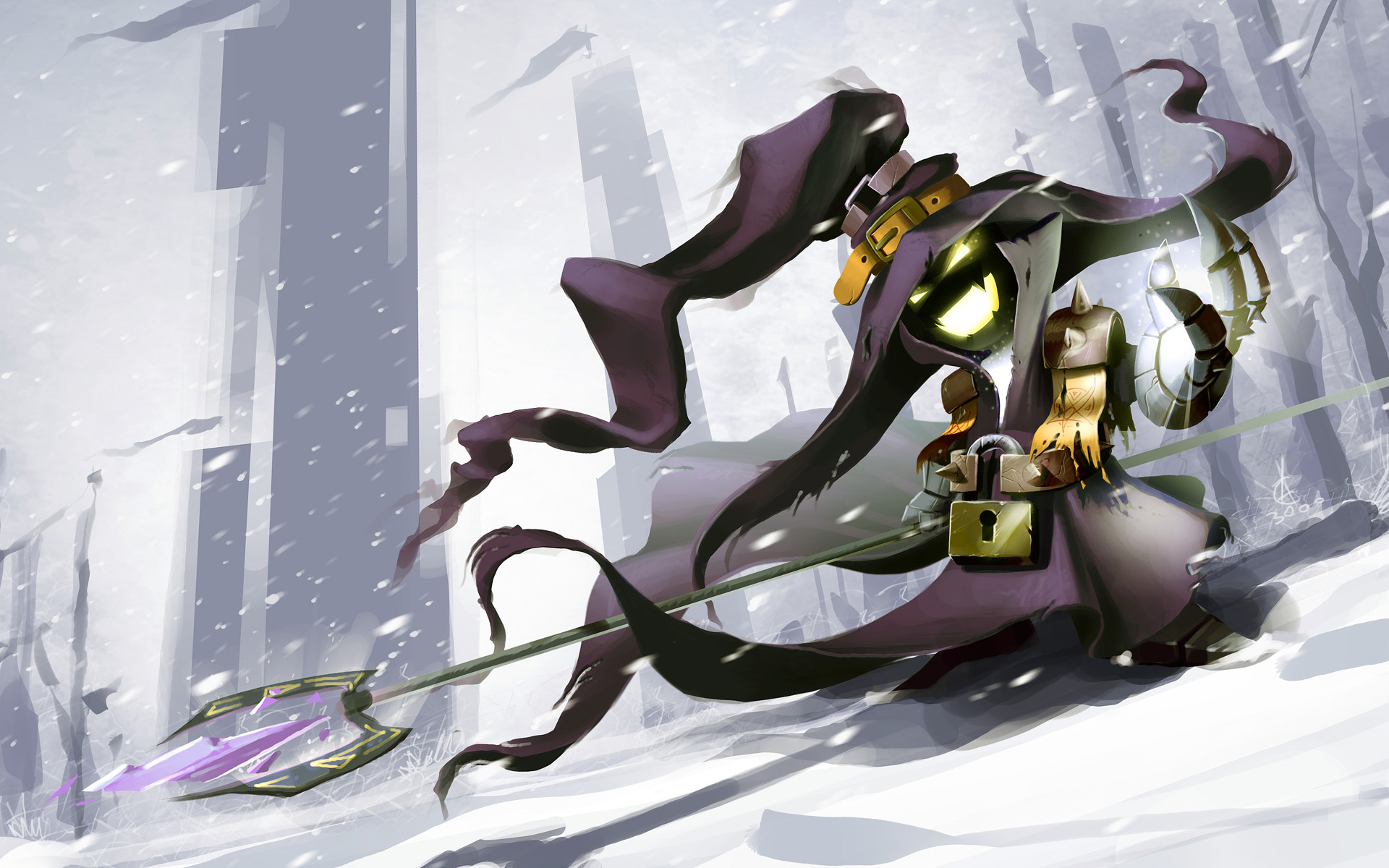 league, Of, Legends, Snow, Veigar, Weapon, Witch, Hat, Fantasy Wallpaper