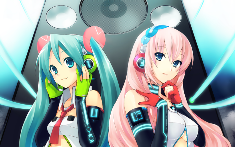 vocaloid, Hatsune, Miku, Megurine, Luka HD Wallpaper Desktop Background