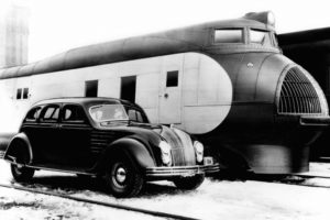 1934, Chrysler, Airflow, Retro, Train