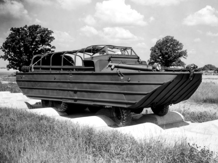 1941, Gmc, Dukw, 353, Military, Boat, Ship, 6×6, Retro HD Wallpaper Desktop Background