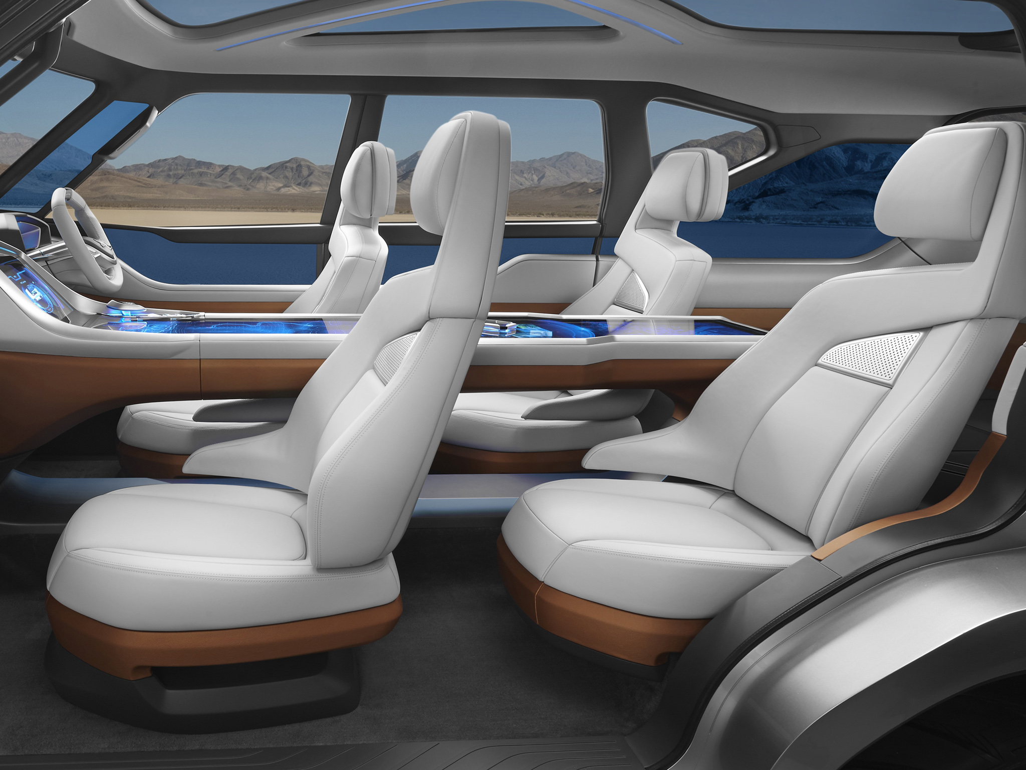 2013, Mitsubishi, Concept, Gc phev, Suv, Interior Wallpaper