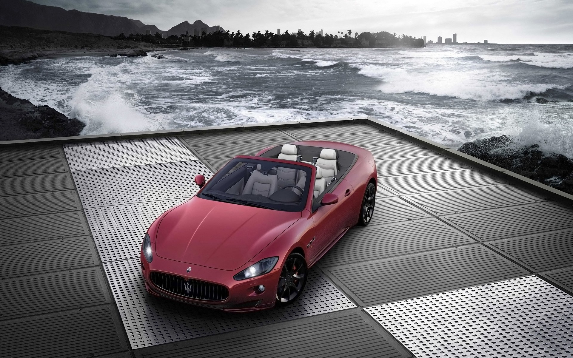 water, Coast, Cars, Maserati, Vehicles, Convertible Wallpaper