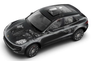 2014, Porsche, Macan, Turbo, Interior, Engine