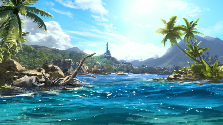 far, Cry, 3, Sea, Water, Tropics, Palma, Games, Fantasy, Landscape HD Wallpaper Desktop Background
