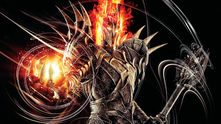 lord, Of, The, Rings, Warrior, Magic, Sauron, Armor, Helmet, Games, Lotr HD Wallpaper Desktop Background