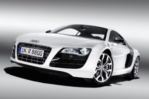 white, Cars, Audi, Audi, R8, Front, View