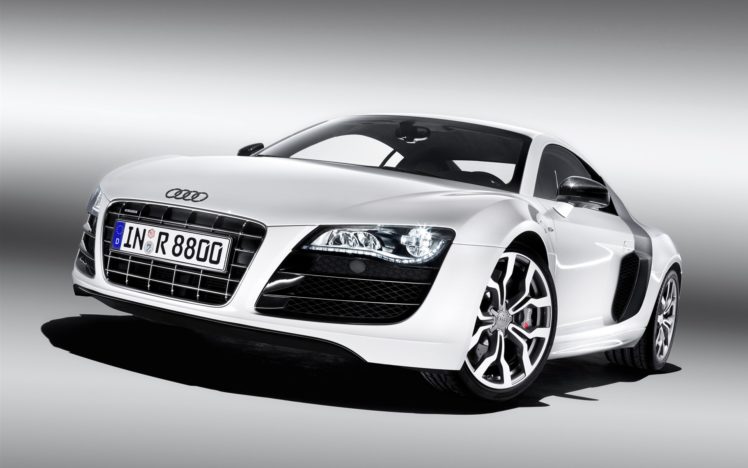 white, Cars, Audi, Audi, R8, Front, View HD Wallpaper Desktop Background