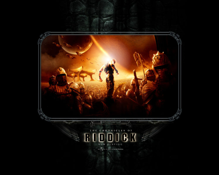 chronicles, Of, Riddick, Sci fi, Vin, Diesel, Warrior, Movie, Poster HD Wallpaper Desktop Background
