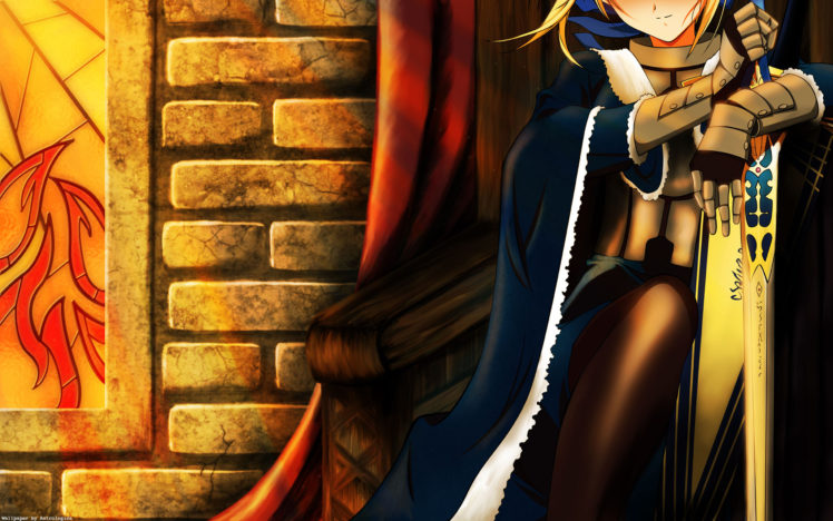 fatestay, Night, Weapons, Saber, Anime, Girls, Swords, Fate, Series HD Wallpaper Desktop Background