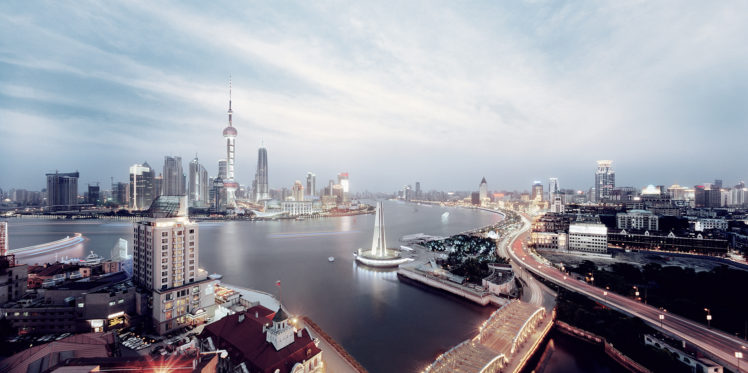 city, Shanghai HD Wallpaper Desktop Background