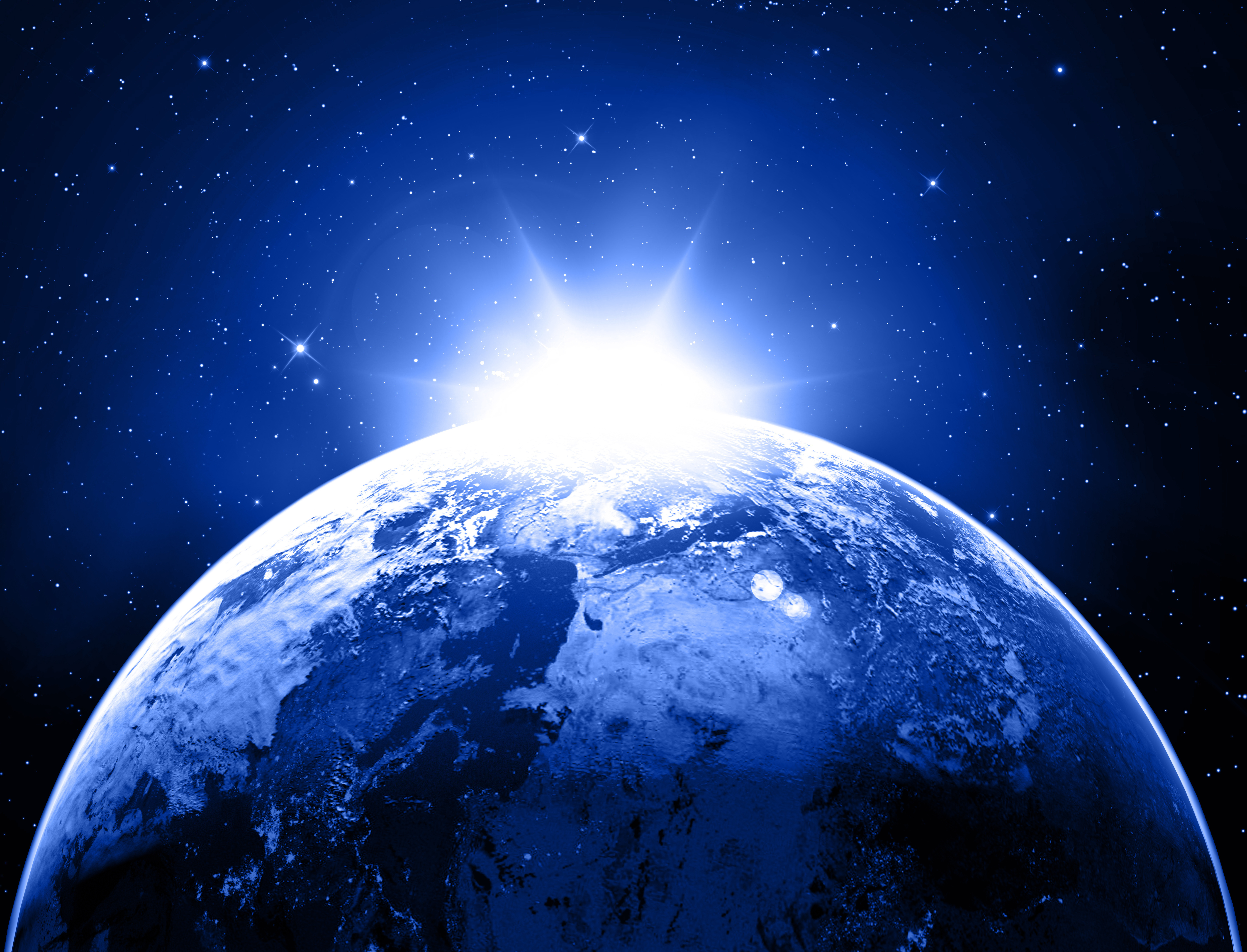 Earth Planet Stars Space Sunlight Wallpapers Hd Desktop And Mobile Backgrounds