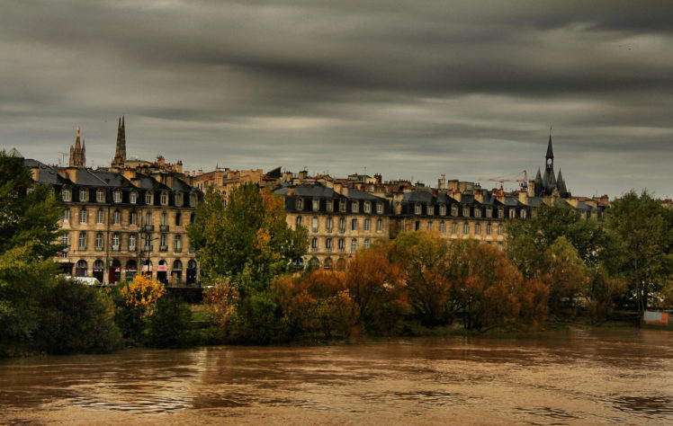 france, Houses, Aquitaine, Bordeaux, Cities, River HD Wallpaper Desktop Background