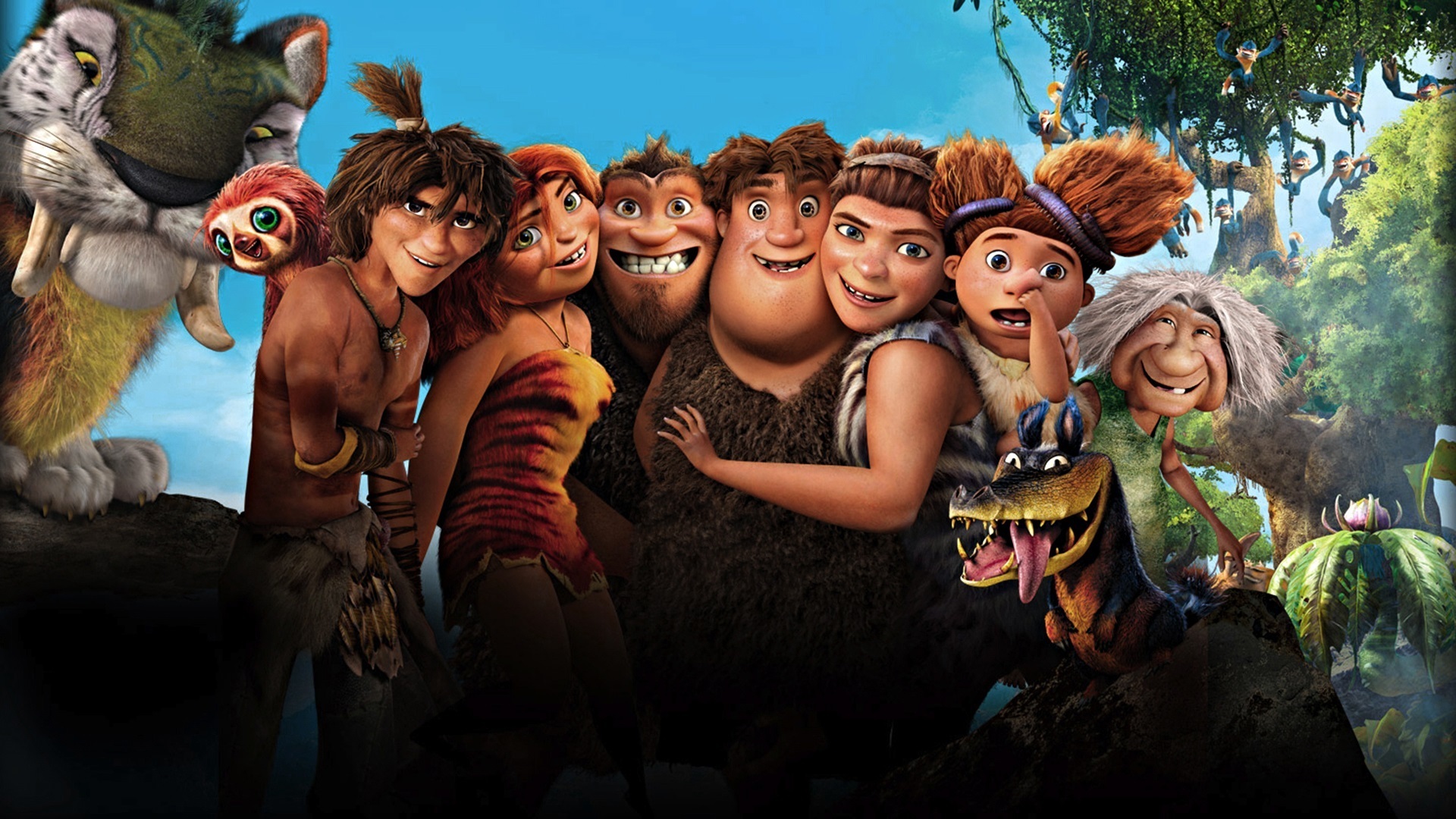 the, Croods, Animation, Adventure, Comedy, Family, Cartoon, Movie, Fd Wallpaper