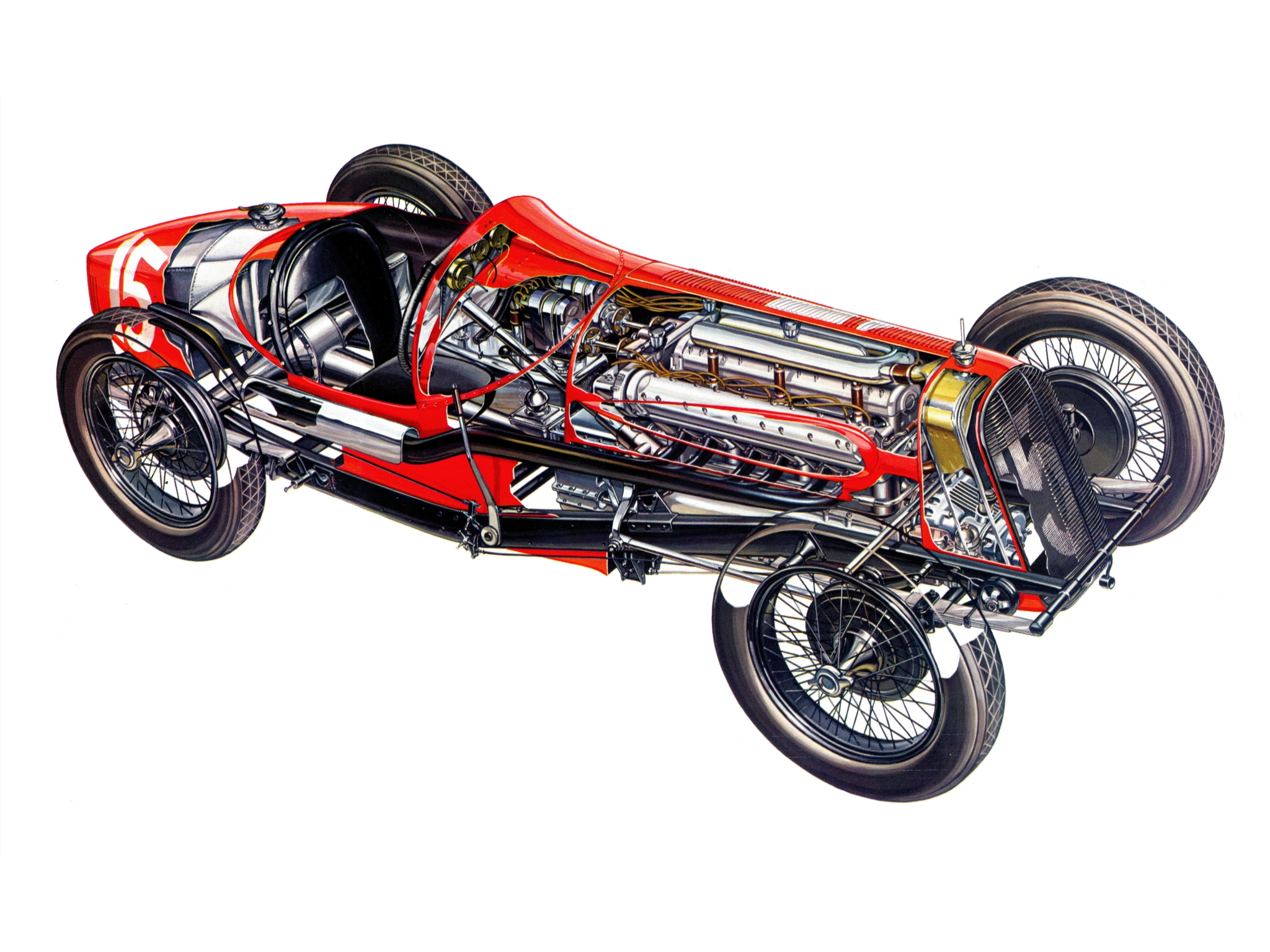 1927, Fiat, 806, Corsa, Race, Racing, Retro, Engine, Interior Wallpaper