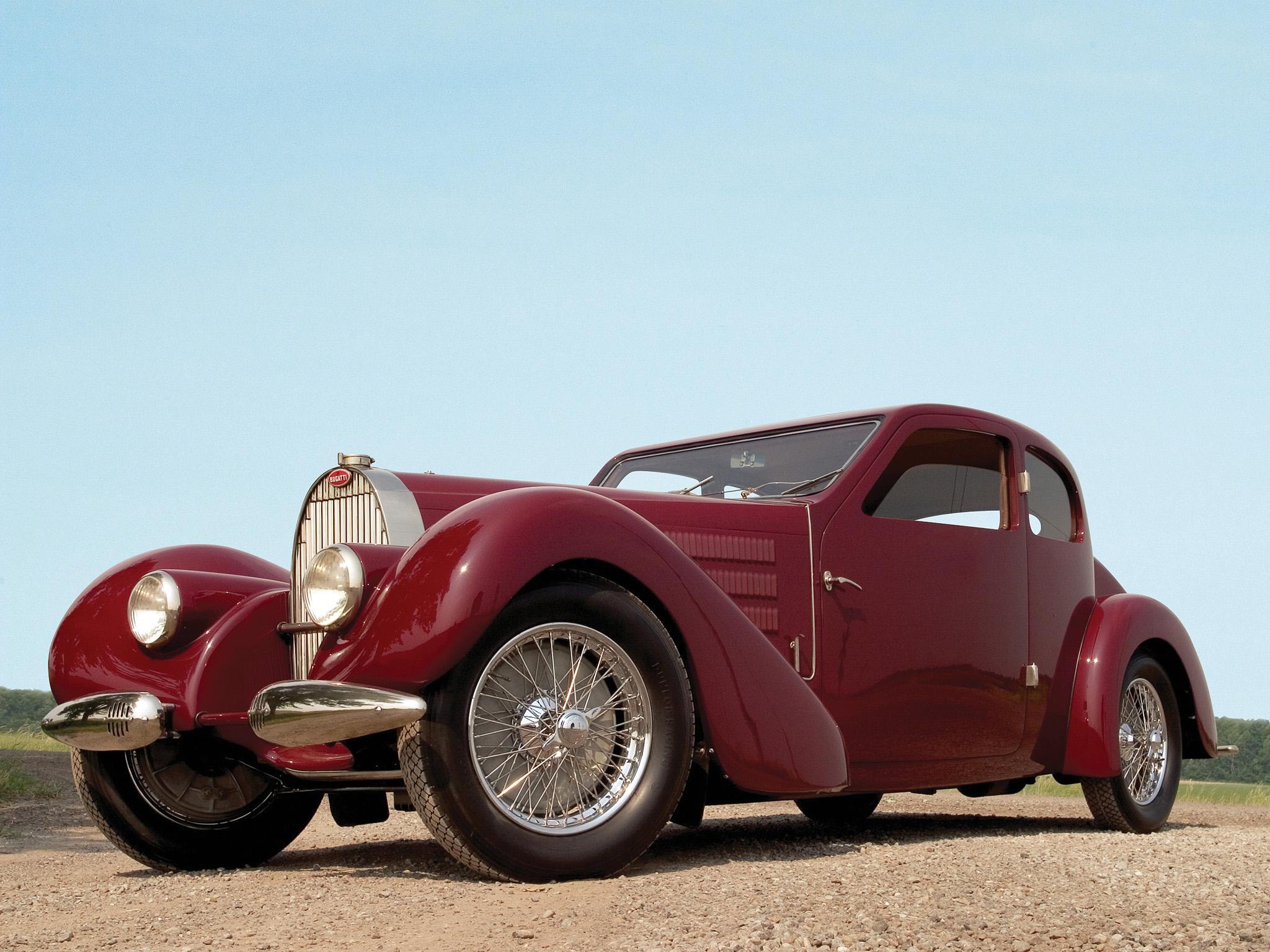 1939, Bugatti, Type 57, Ventoux, Coupe,  series iii , Retro Wallpaper