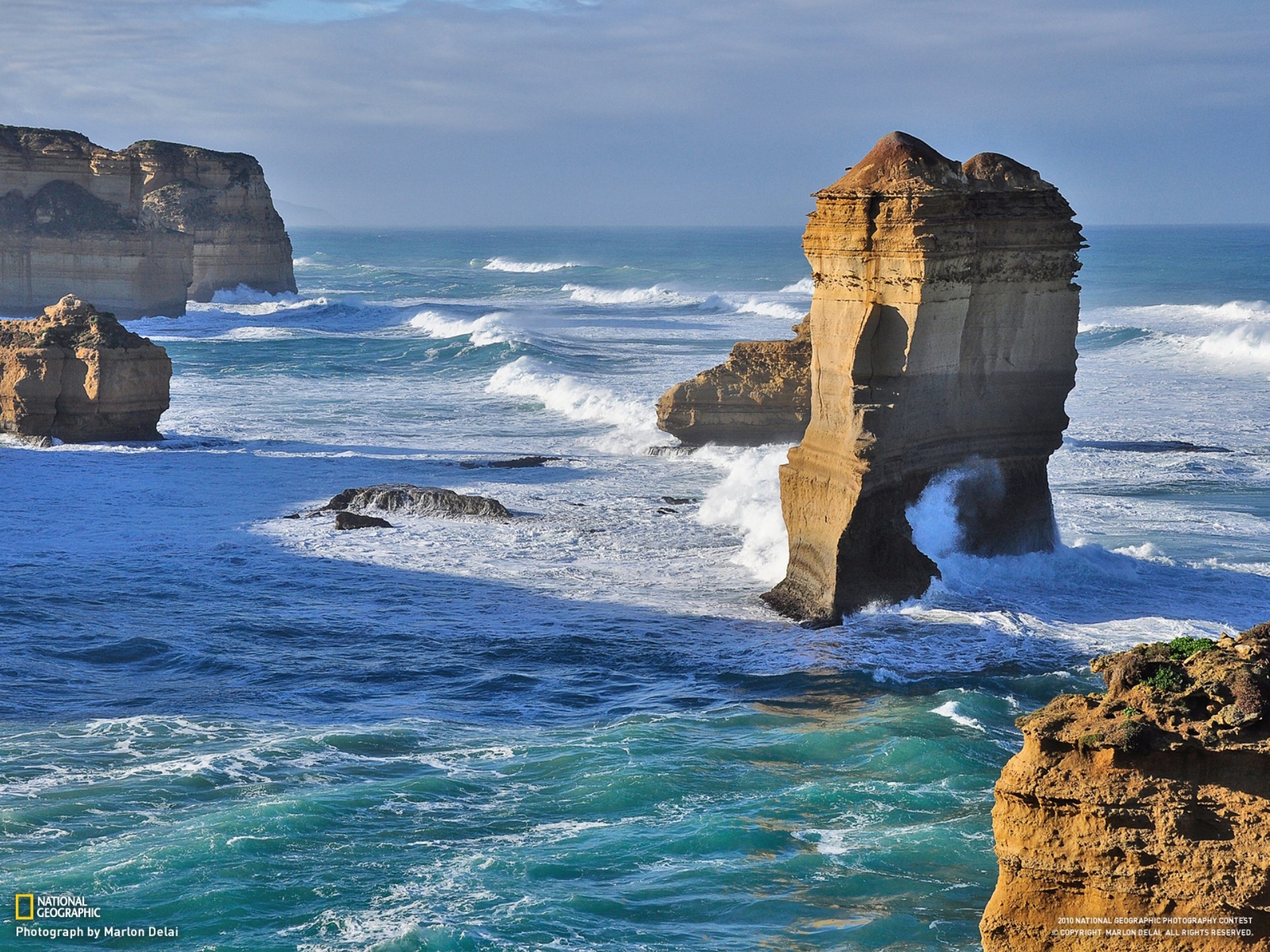 nature, Waves, National, Geographic, Australia, Seascapes, Rock, Formations Wallpaper