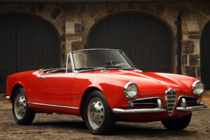 1956, Alfa, Romeo, Giulietta, Spider, Retro, Gd
