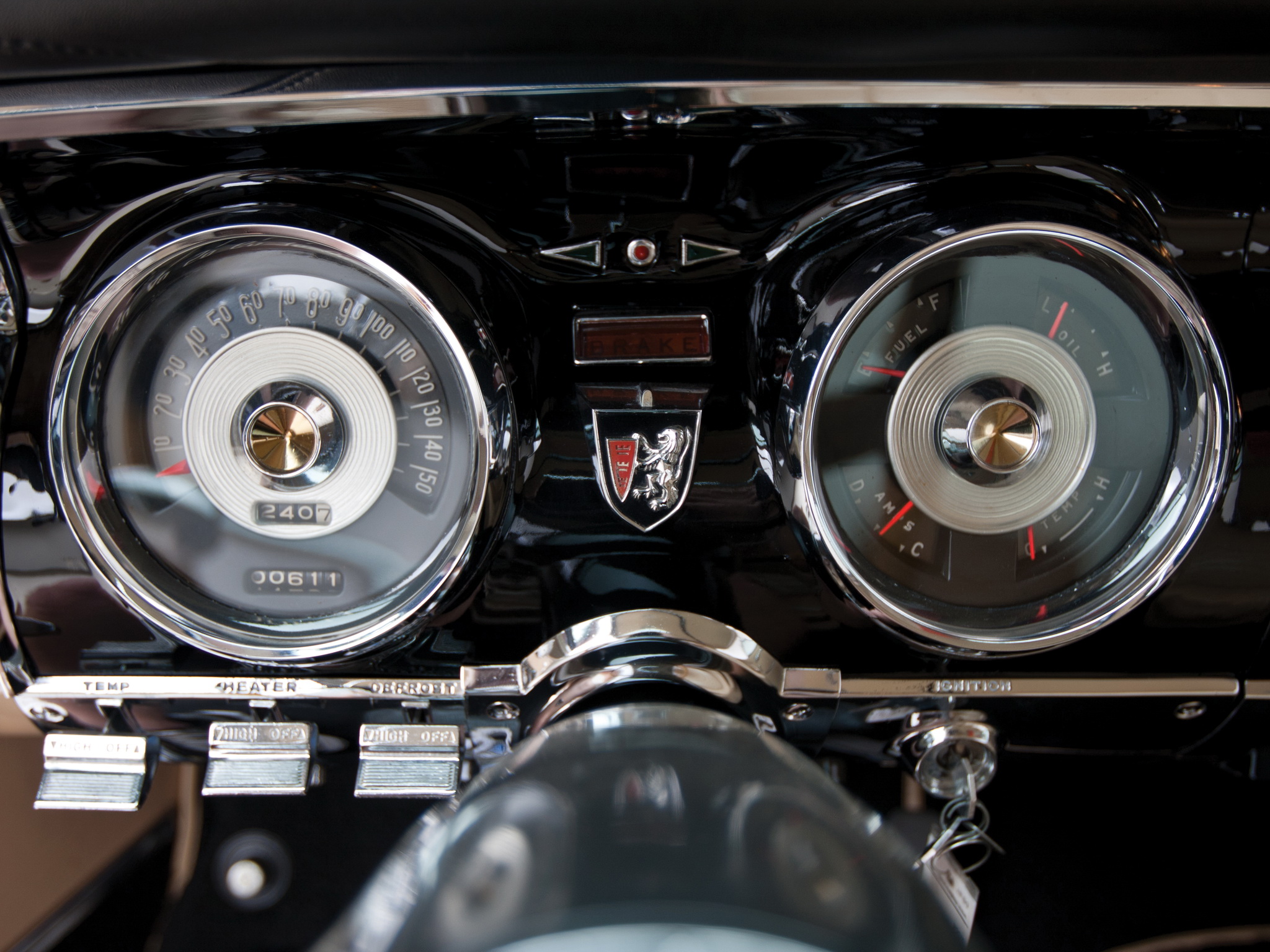 1956, Chrysler, 300b, Retro, Luxury, Interior Wallpaper