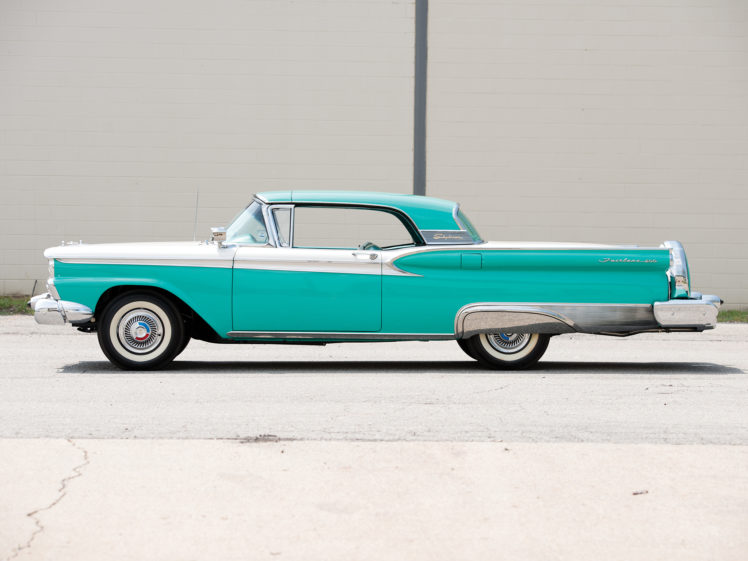 1959, Ford, Fairlane, 500, Skyliner, Retractable, Hardtop, Retro, Hd HD Wallpaper Desktop Background