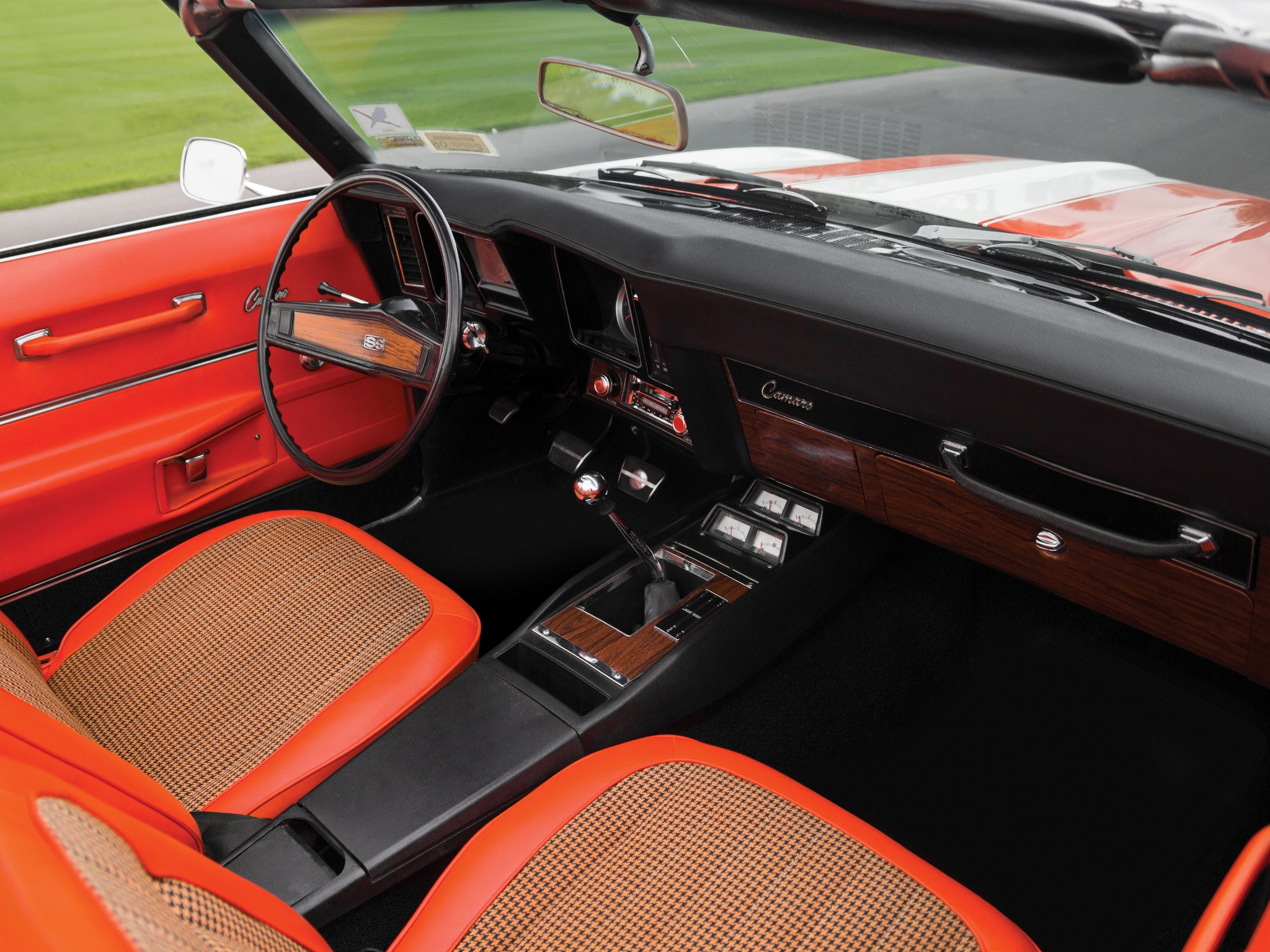 1969, Chevrolet, Camaro, Rs ss, 396, Z11, Convertible, Indy, 500, Pace, Classic, Muscle, R s, S s, Race, Racing, Interior Wallpaper