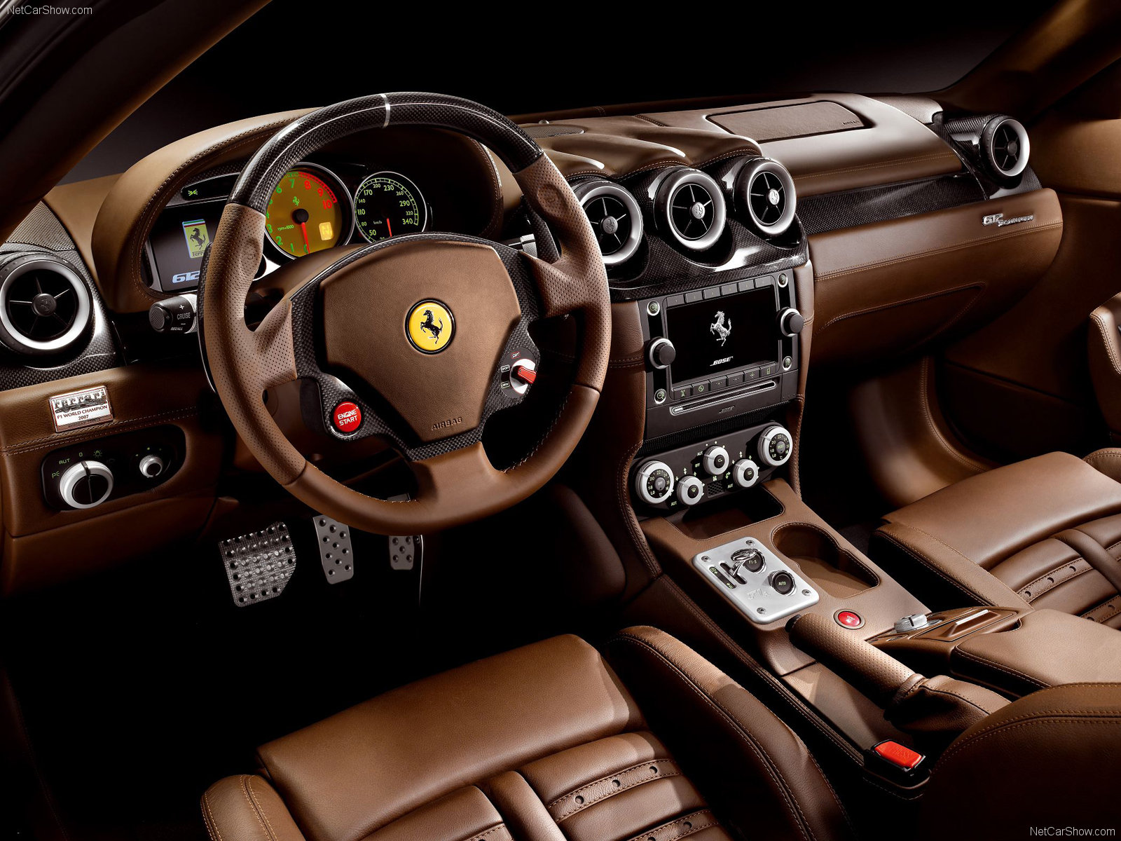 ferrari, 612, Scaglietti, Supercar, Interior Wallpaper