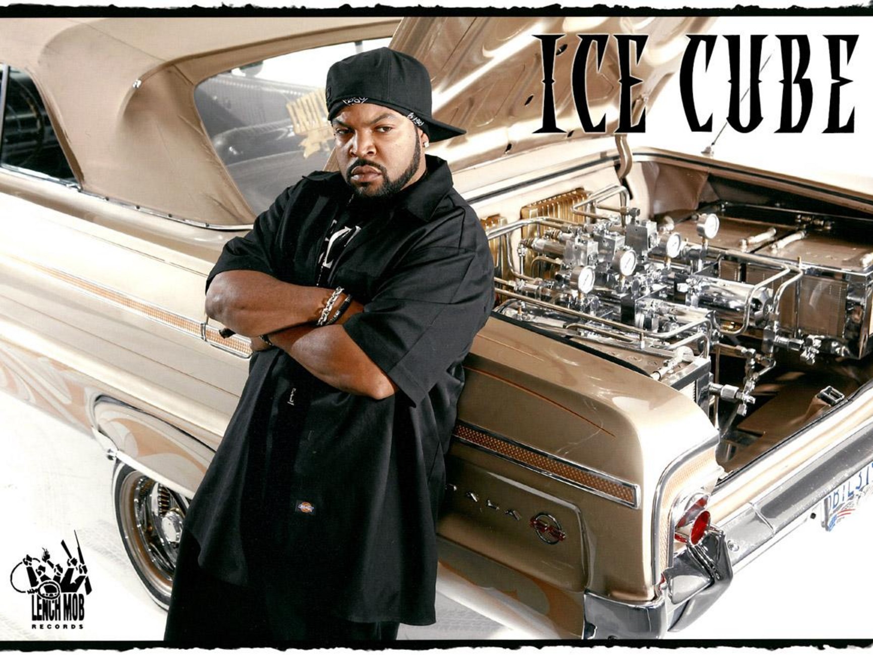ice, Cube, Gangsta, Rapper, Rap, Hip, Hop, Lowrider, Chevrolet, Impala, Custom Wallpaper