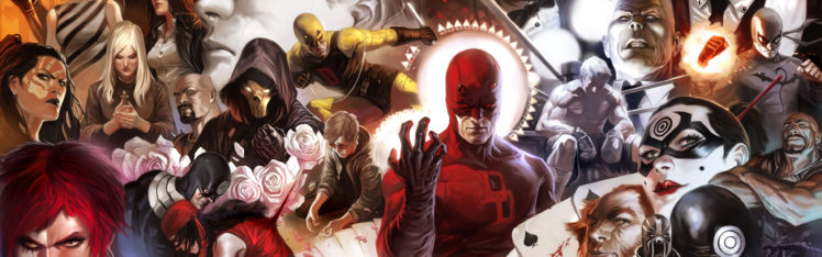 daredevil, Marvel, Comics, Bullseye, Typhoid, Mary HD Wallpaper Desktop Background