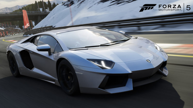 forza, 5,  , Lamborghini, Aventador HD Wallpaper Desktop Background