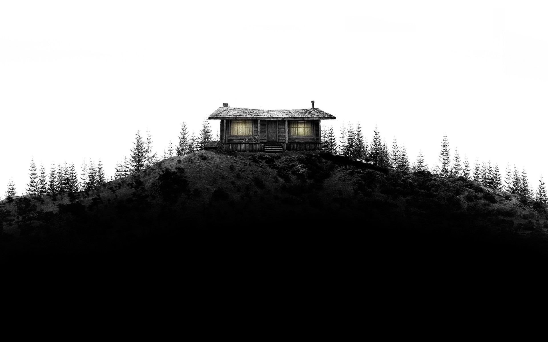 black, Minimalistic, White, Cars, Houses Wallpaper