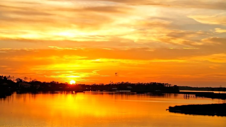 sunset, Landscapes, Sun HD Wallpaper Desktop Background
