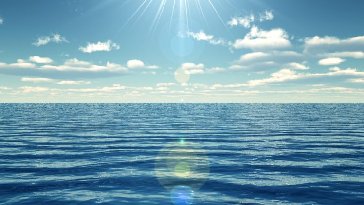 ocean, Sun, Relaxing, Lux, Skies, Sea HD Wallpaper Desktop Background