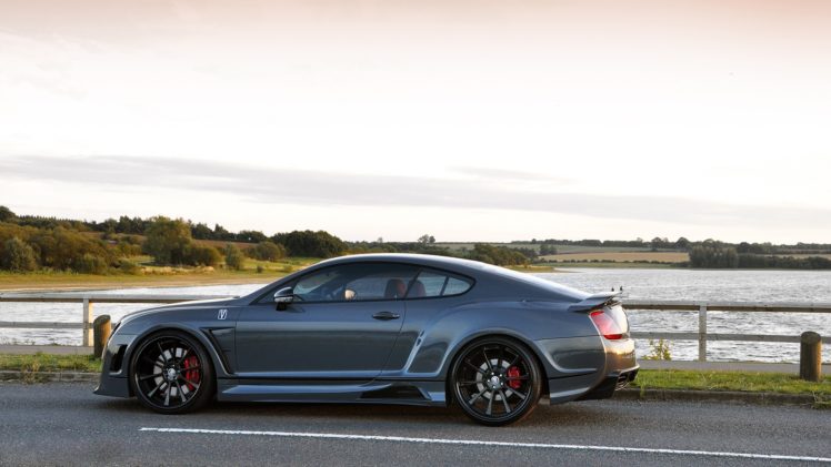 water, Cars, Roads, Vehicles, Lakes, Bentley, Continental, Gt HD Wallpaper Desktop Background