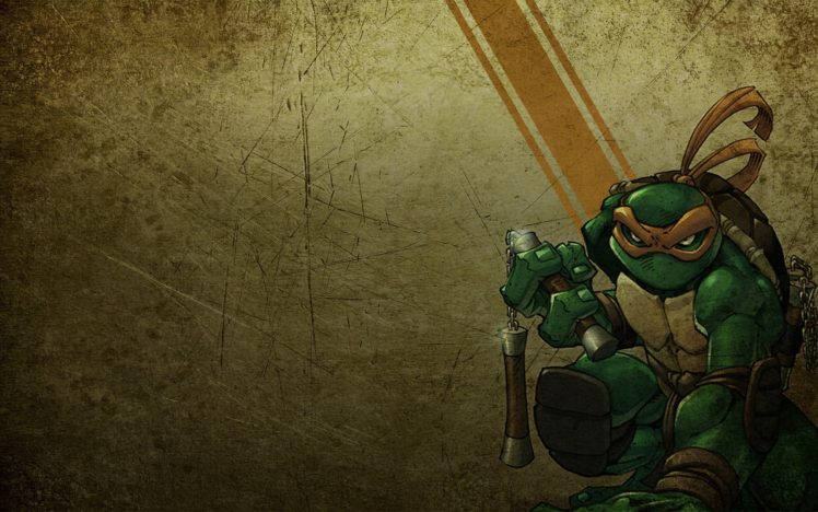 teenage, Mutant, Ninja, Turtles, Mikelangelo HD Wallpaper Desktop Background