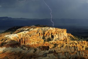 storm, Bryce, Canyon, Utah, Lightning, National, Park