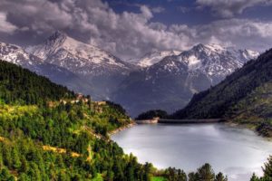 mountains, Landscapes, Nature, Trees, Lakes