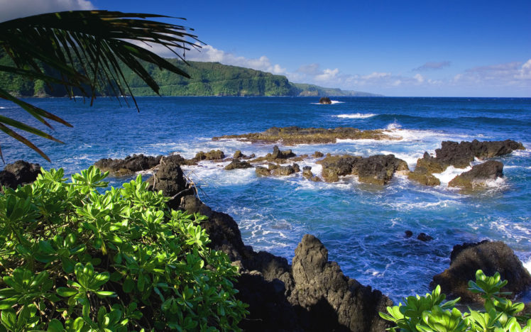 hawaii, Hawaiian, Islands, Sea, Stones HD Wallpaper Desktop Background