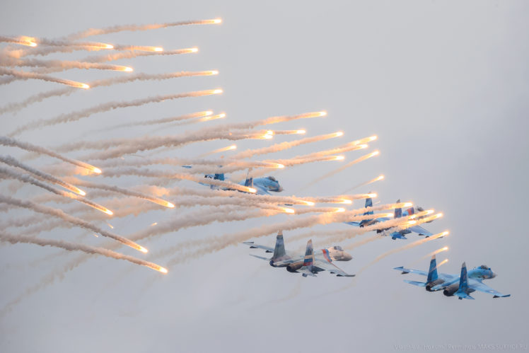 sky, Aircraft, Su 27, Flanker, Rossiyskiye, Jet, Military HD Wallpaper Desktop Background