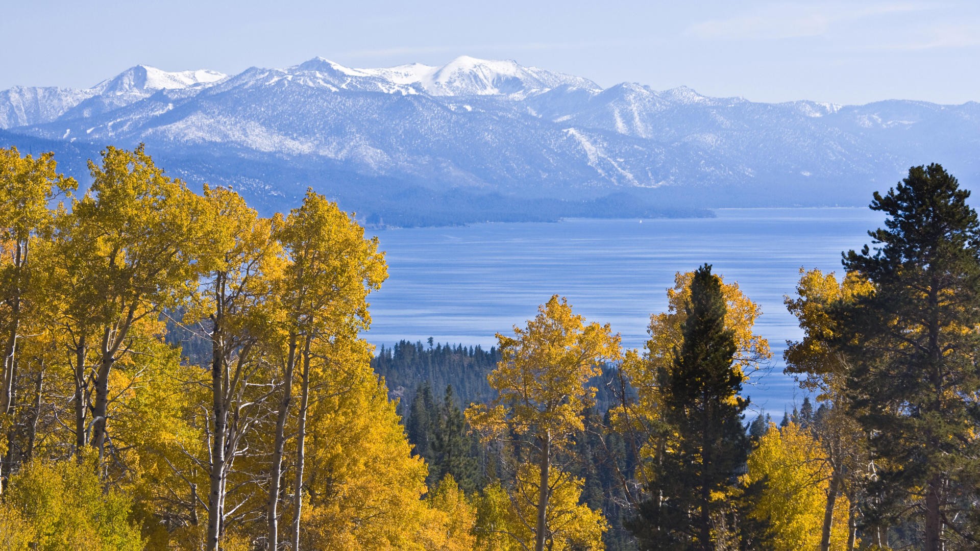 autumn, California, Lake, Tahoe Wallpaper