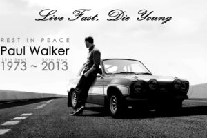 paul, Walker, Fast, And, Furious, Ford, Classic, Car, Classic, Bw, Rip