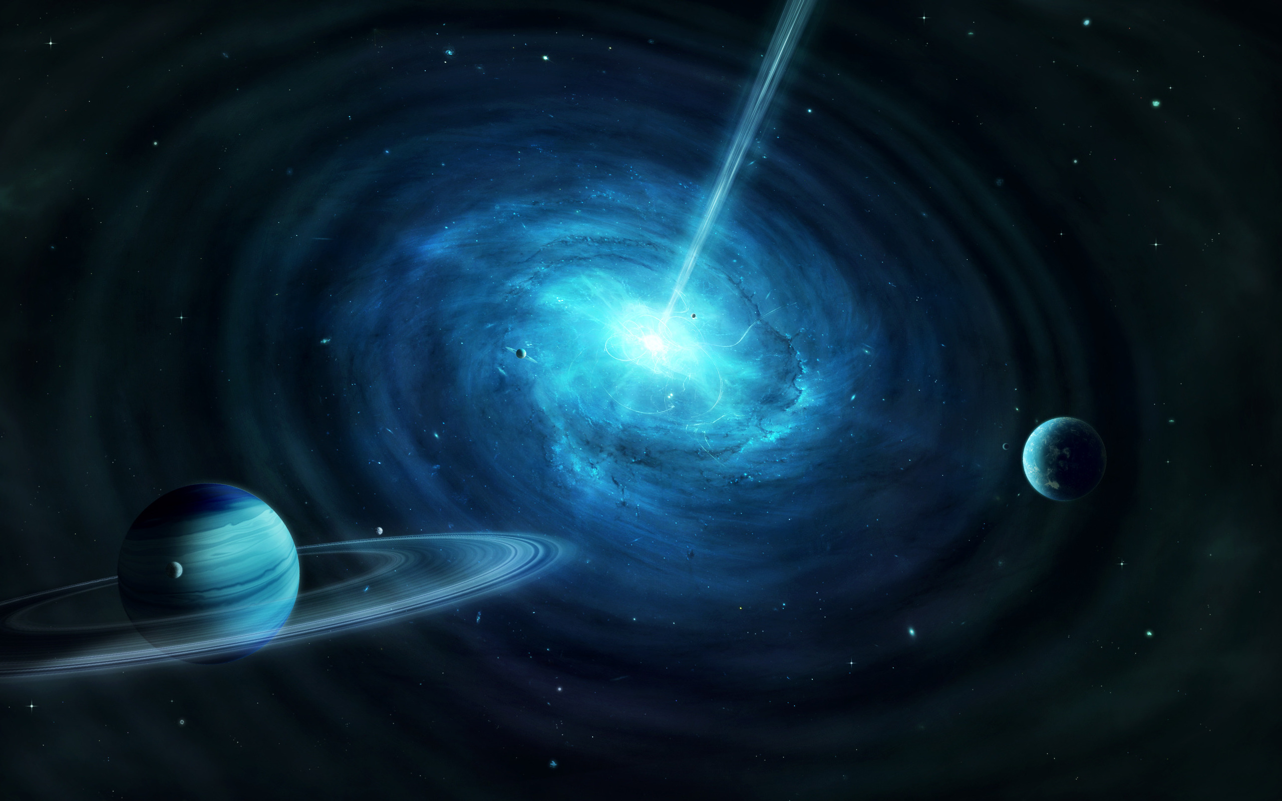 plants, Quasar, Black, Hole, Stars Wallpaper