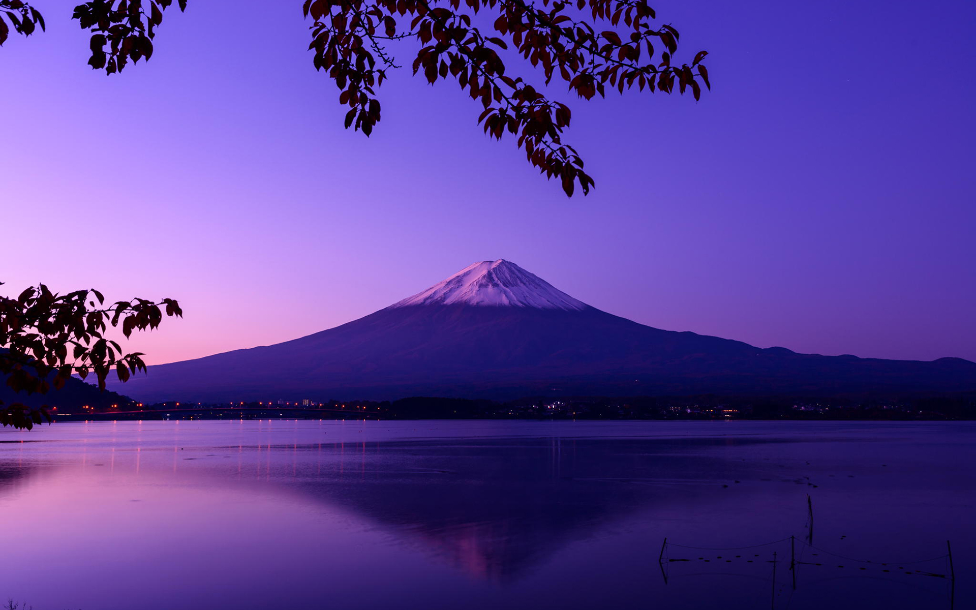 mountains, Landscape, Reflection, Purple, Lake Wallpaper