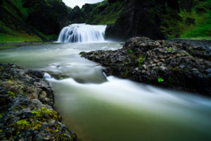 waterfall, River, Timelapse, Rocks, Stones