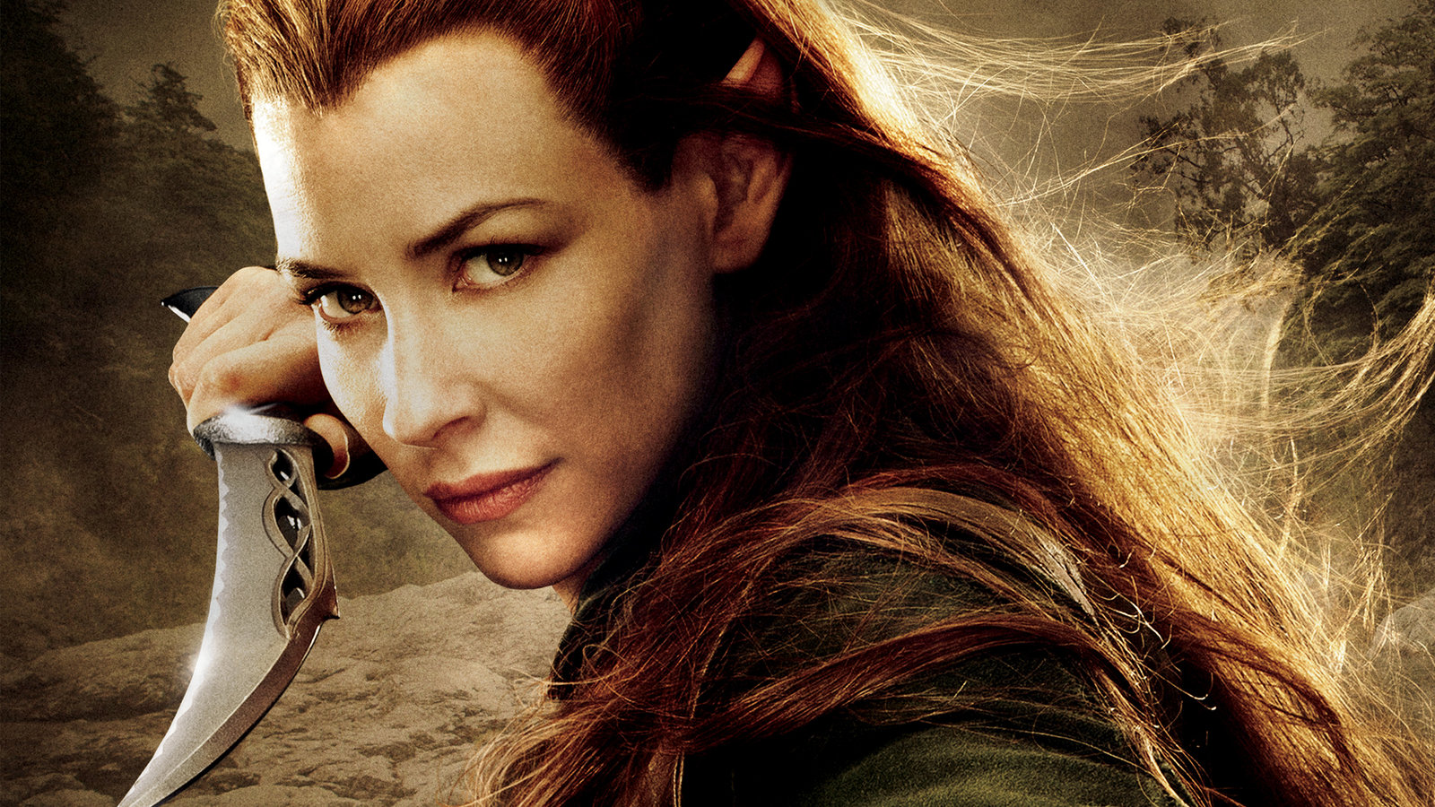 the, Desolation, Of, Smaug, Tauriel, Fantasy, Warrior, Girl, Lotr, Lord, Rings Wallpaper
